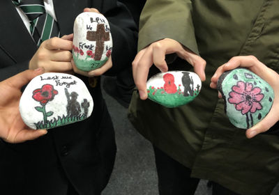 Poppy Day Memorial stones   C