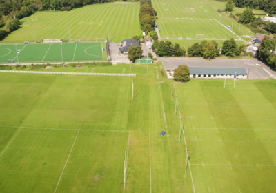 Sports pitches birds eye view