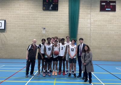 Senior Basketball Win again Berkhamstead Nov 2021   100 scoreboard