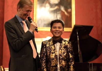 Arwin wtih Nicholas Robinson PHOTO CREDITFrancis Marshall